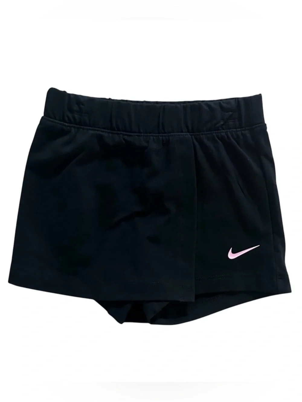 Girls 3T Nike 2-Piece Outfit Set Pink Logo Swoosh T-Shirt Black Skort NWT - Picture 3 of 5